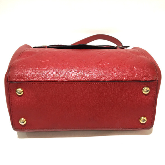 Louis Vuitton Monogram Implant Trocadero Bag Cerise Red - Picture 3 of 8